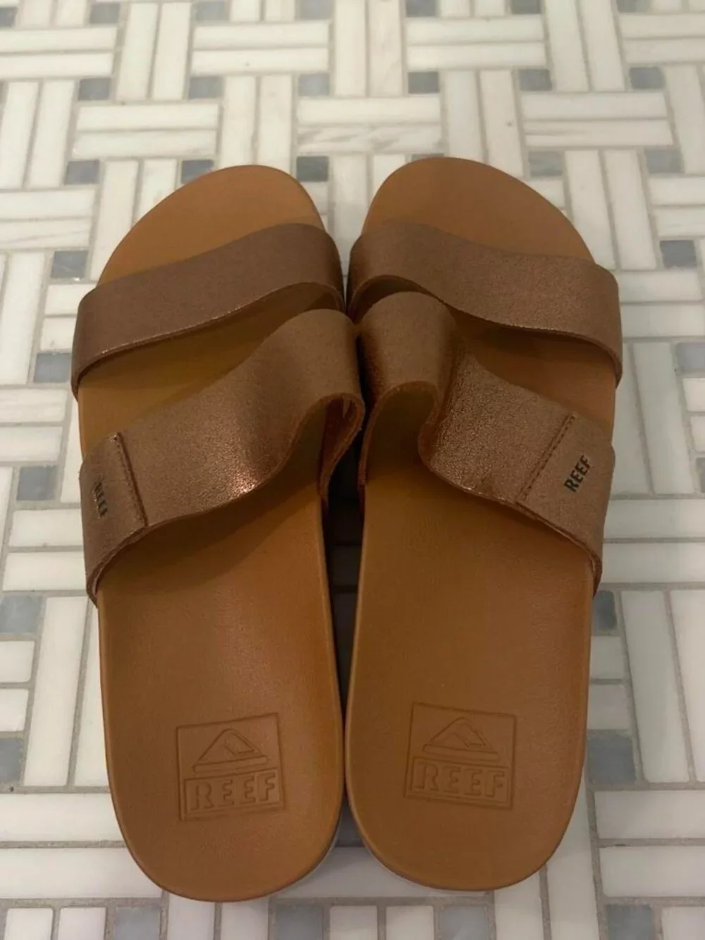 Reef Women's Brown and Gold Sandals